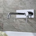 In Wall concealed brass basin faucet  4