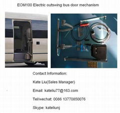 Bus door opening mechanism for bus and  coach