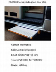 Electric sliding bus door step for plug door,van and coach