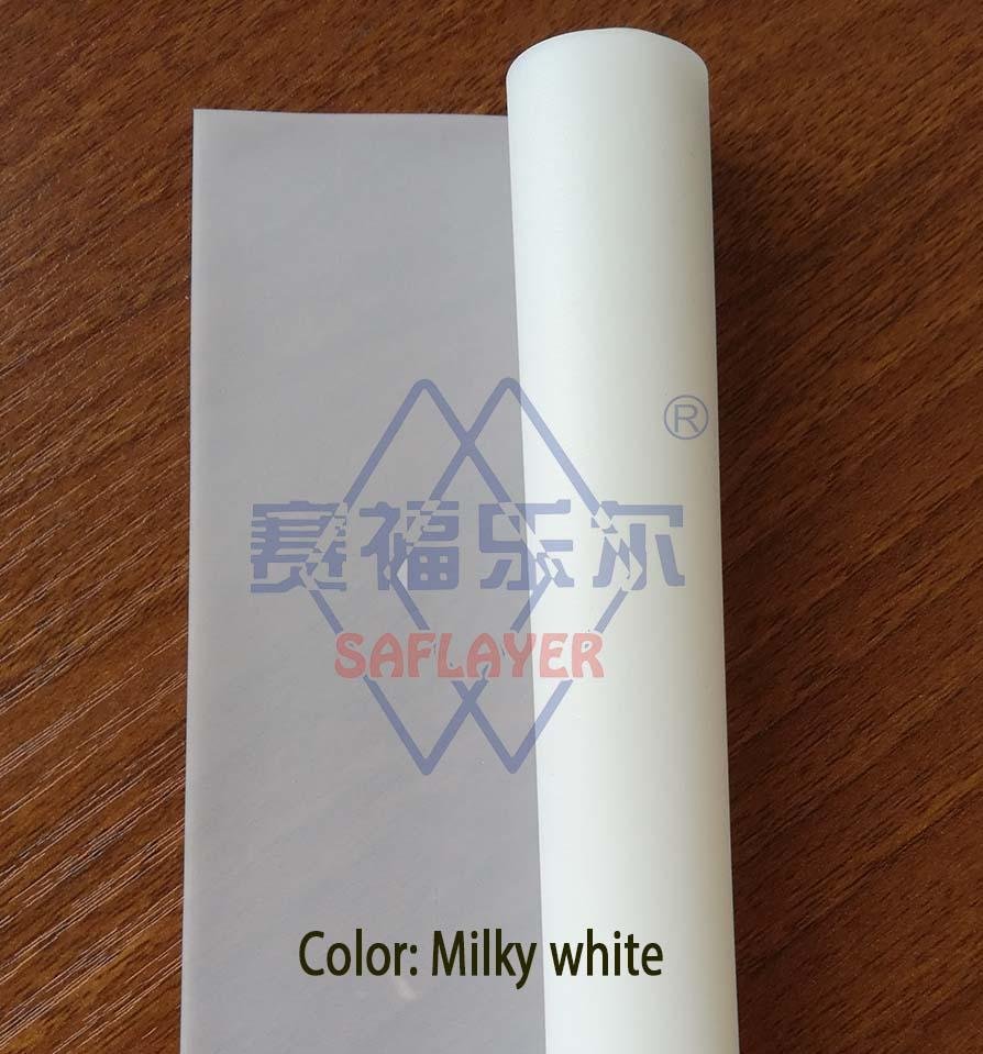 0.38mm milky white color decorative pvb film 2