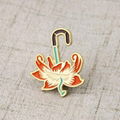 Flowers with Umbrella Lapel Pins 1