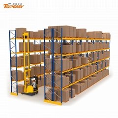 warehouse storage very narrow ailse steel pallet rack