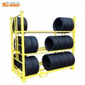 heavy duty industrial warehouse storage metal tire rack 1