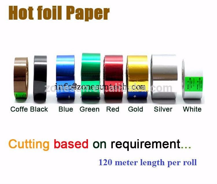 Rolls(gold and slilver) Hot Foil Stamping Paper Heat Transfer Anodized Gilded Pa