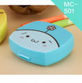 wholesale cheap custom cute design travel use contact lens case 4