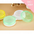 2018 new solid color design custom wholesale Polypropylene contact lens case