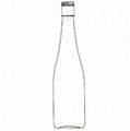 500ml distilled liquor spirit glass