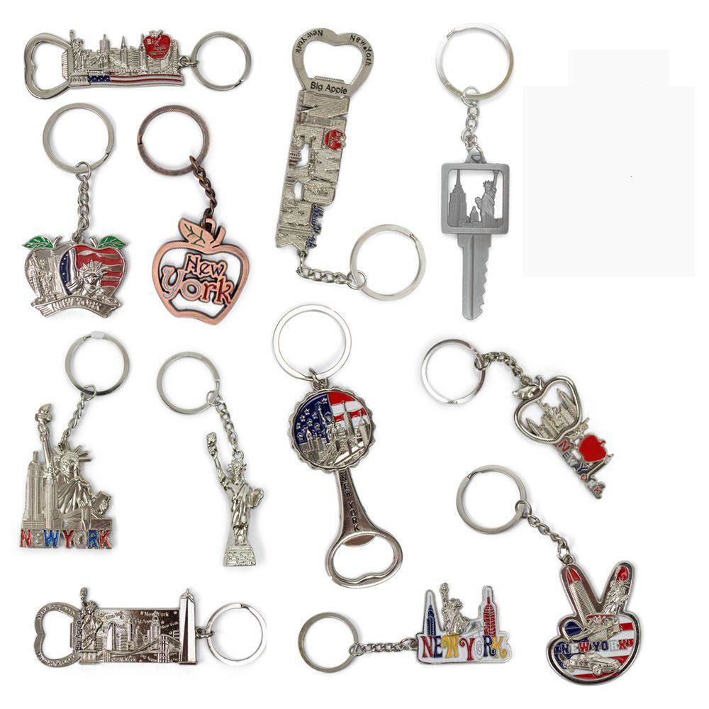 promotion souvenir black pu leather keychain JYkeychain 005 jinyi