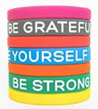 fashion high quality silicone rubber unisex wristband with custom design 5