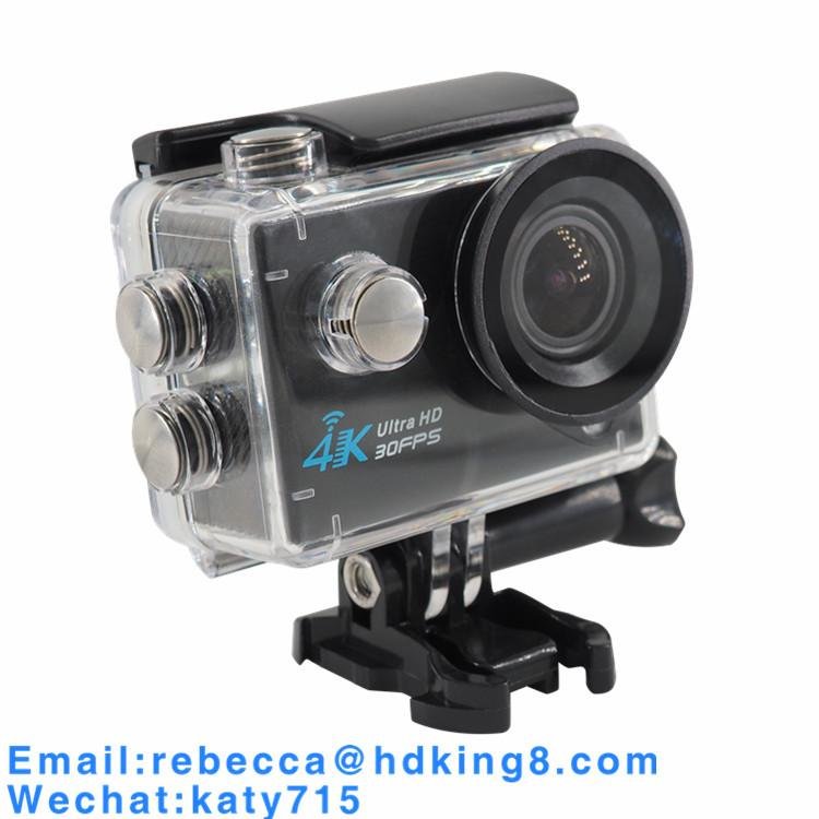 2寸LTPS4K30幀夜視補光燈手電筒SOS防水深30米運動相機                2