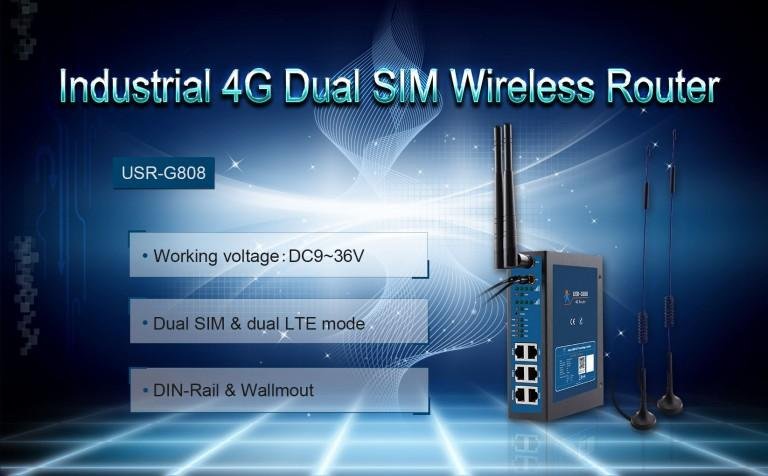 Industrial M2M 4G Dual SIM card wifi Router