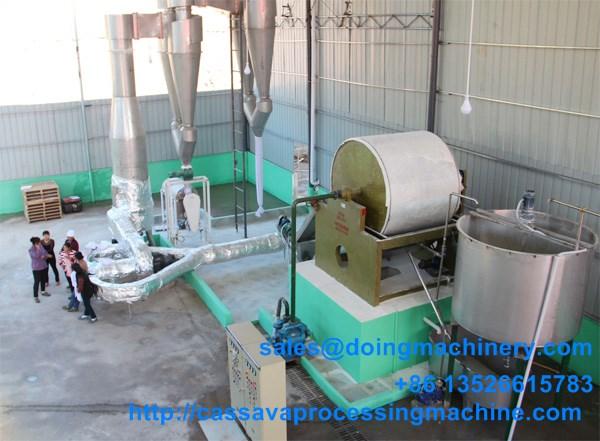 Cassava flour production process machine