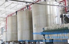 Production of glucose syrup from cassava starch equipment