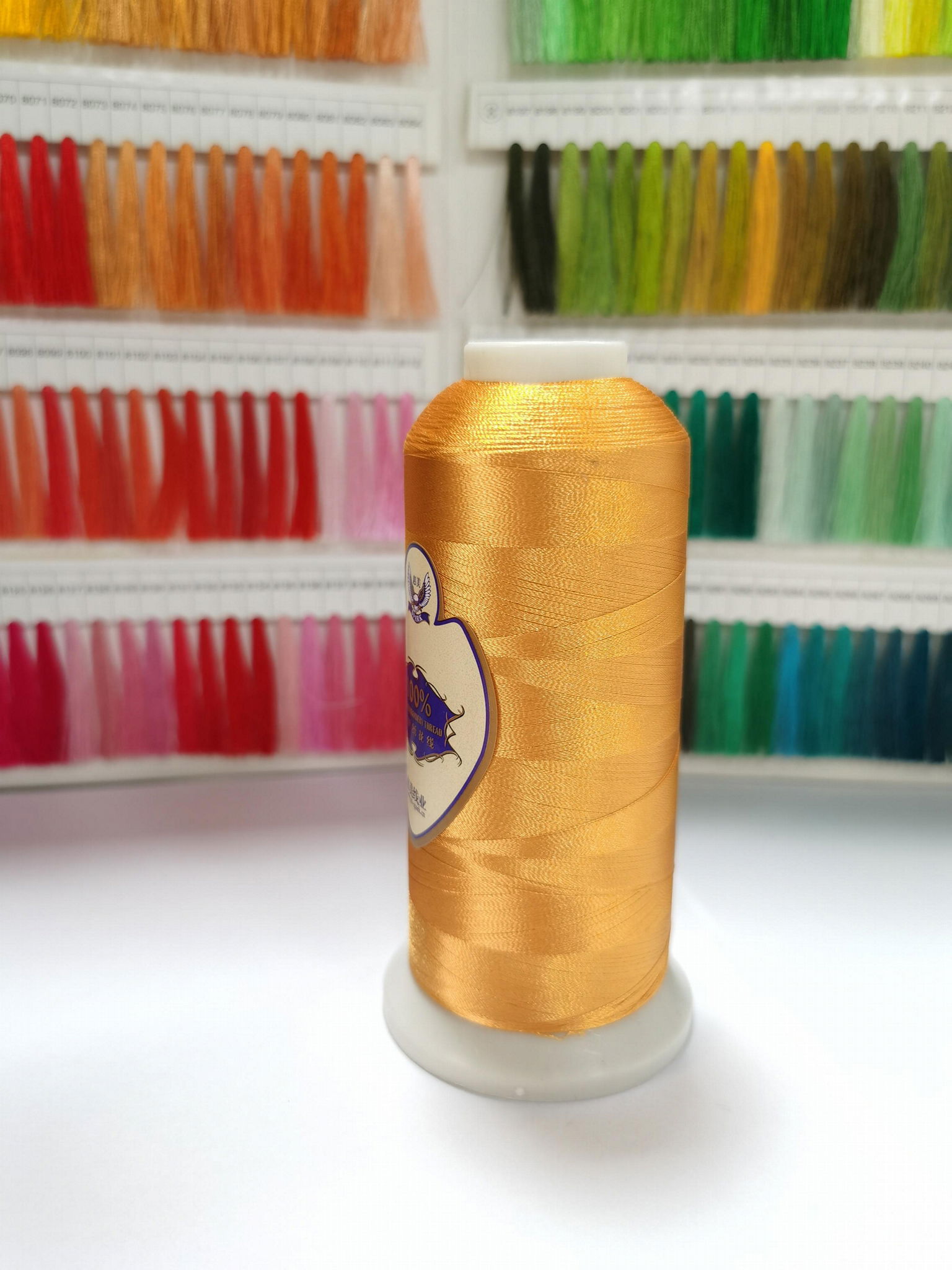 100% dyed polyester embroidery thread 