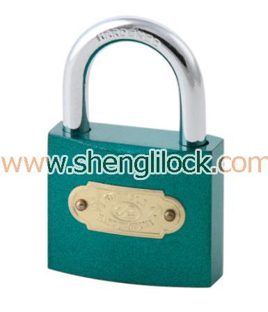 COLOR SPRAYED PAINTED PADLOCK