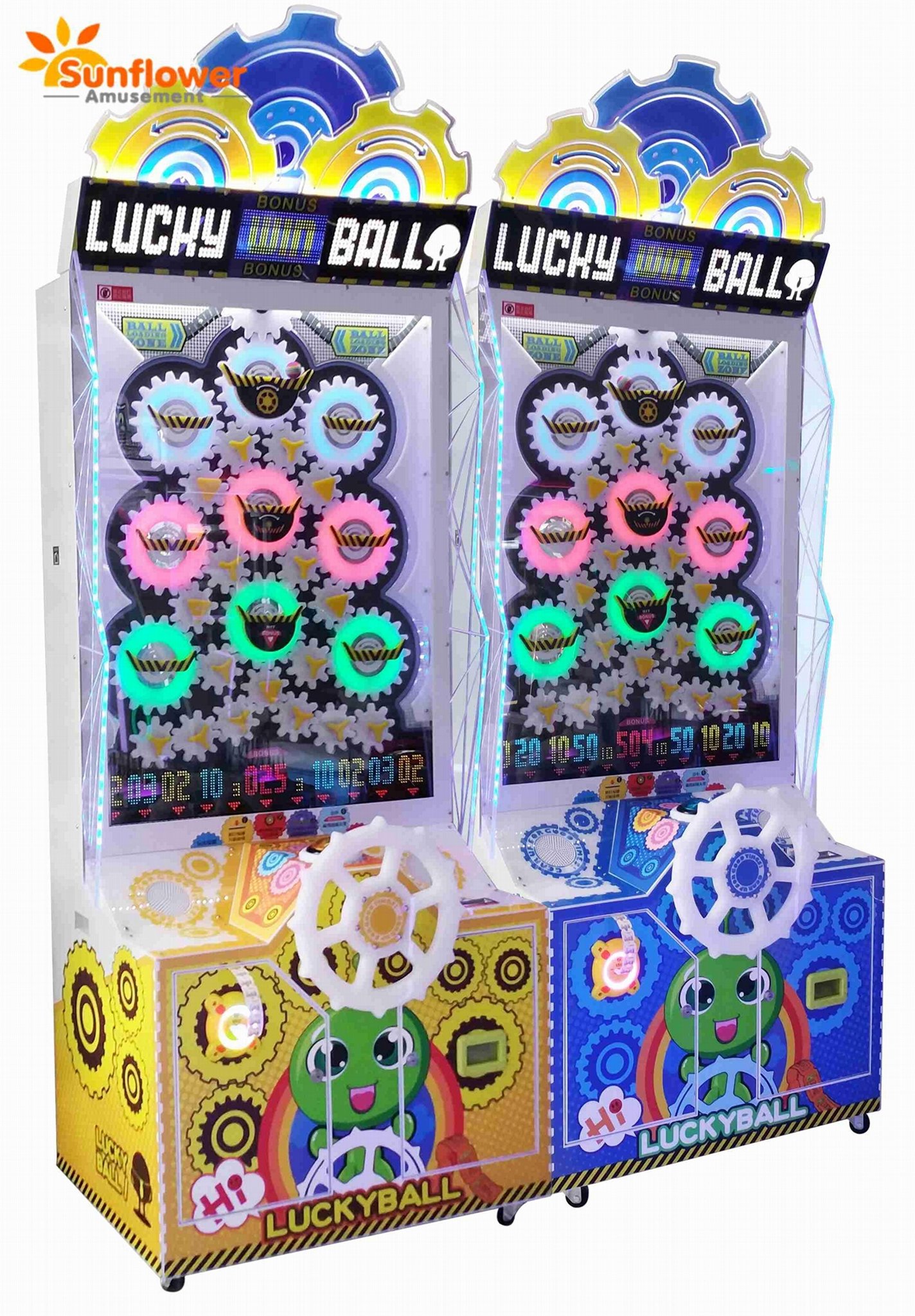 Coin Operated Lucky Ball Arcade Ticket Redemption Game Machine Original Factory 