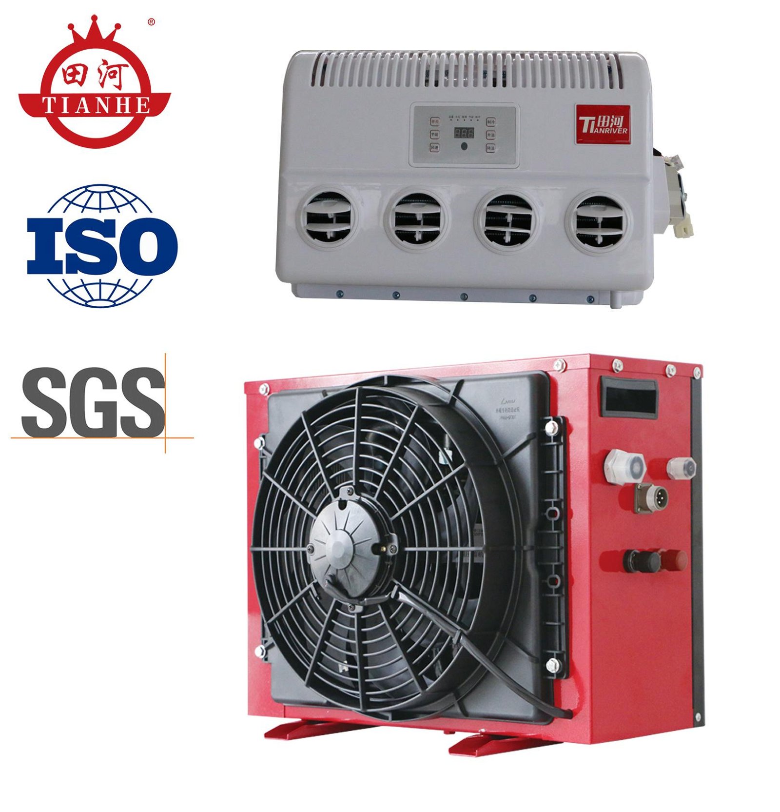 Iso9001 Certificate Portable Split Type 24v Truck Cab Parking Air Conditioner Thktdz108 Hetian China Manufacturer Car Parts