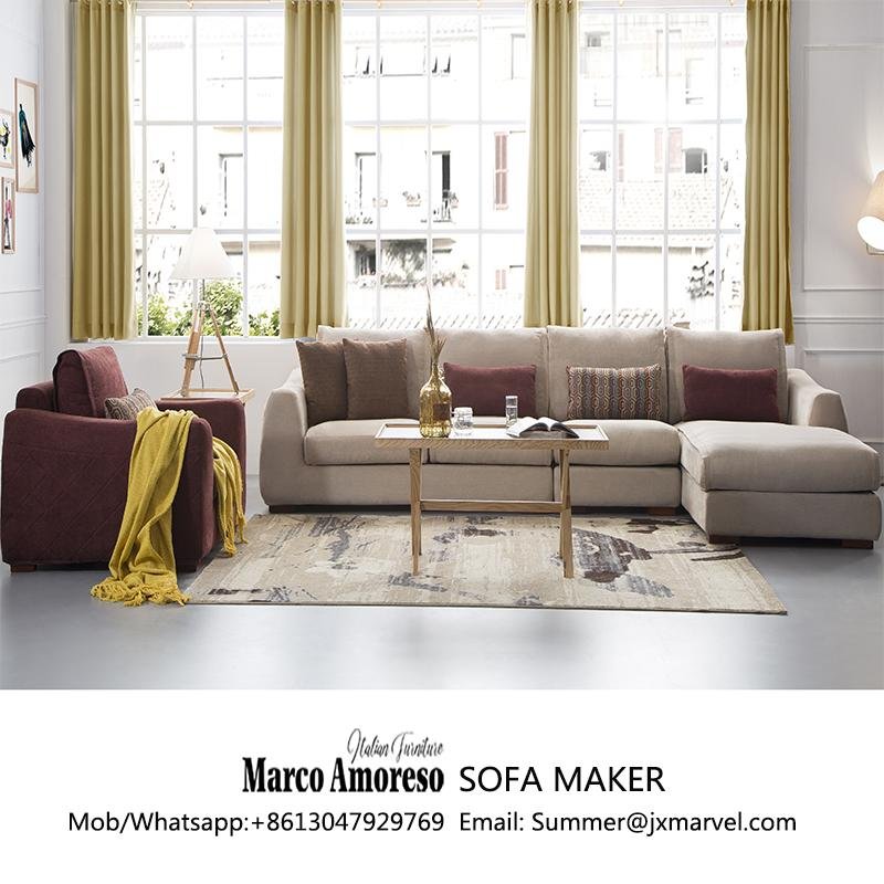 import furniture from china fabric sofa l shaped sofa sectional sofa 4