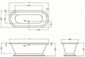 double ended cast iron bathtub on