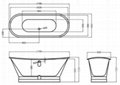 cast iron bathtub with white painted