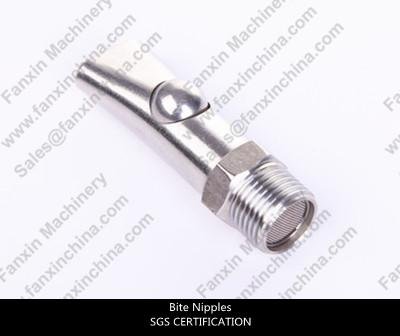Stainless steel 201/304 bite nipple drinker  for sows and boars