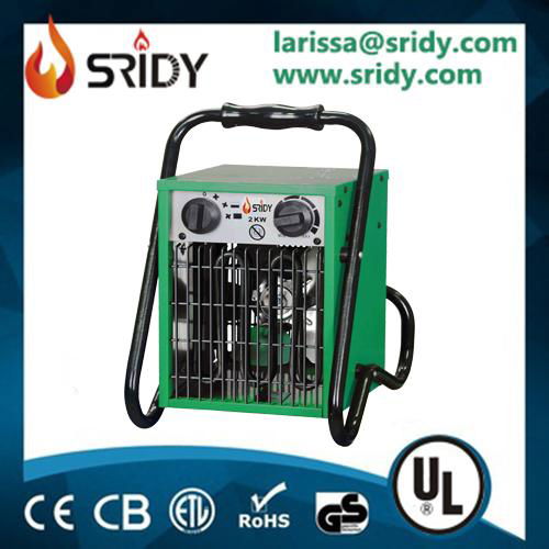 3kW Industrial Fan Heater Electric Workshop Garage Shed Round Space  3000W 4