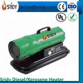 Diesel oil forced heating machine garage