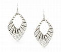 Wholesale Promotion Style Silver Metal Hollow Out Vintage Drop Earring