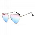 Unisex Style Classic Vintage Heart Shape Creative Sunglasses