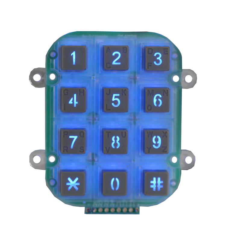 Good quality rs232 3x4 waterproof usb numpad numeric keypad