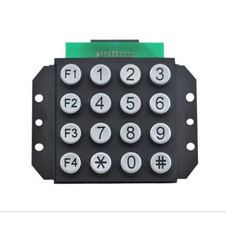 IP65 waterproof 4x4 numeric metal keypad