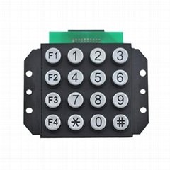 IP65 waterproof 4x4 numeric metal keypad
