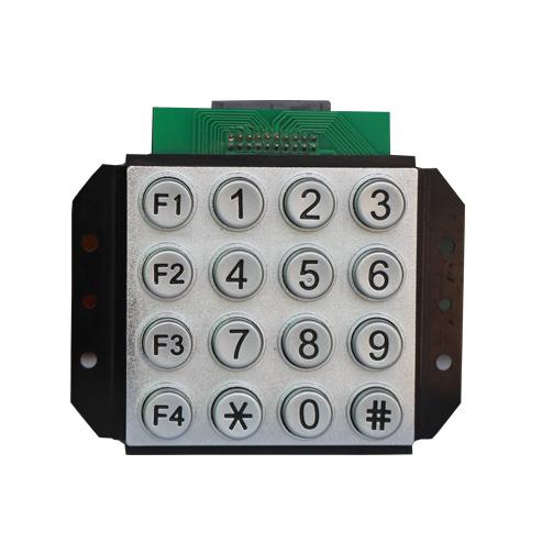 IP65 waterproof 4x4 numeric metal keypad 3