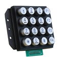 good quality strong zinc alloy illumination waterproof outdoor keypad 4x4 matrix 2