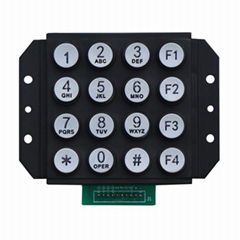 good quality strong zinc alloy illumination waterproof outdoor keypad 4x4 matrix