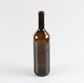 750ml odd-shaped glass wine bottle