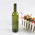 Modern cheap red wine glass bottle