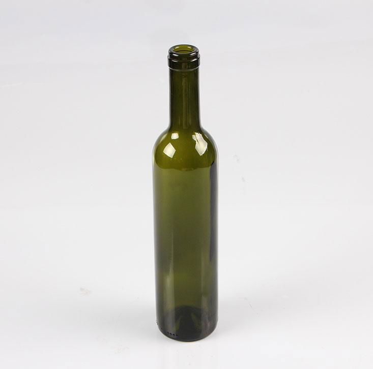 Empty glass soap foam pump bottle