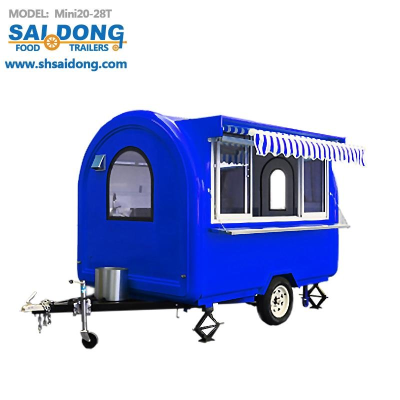 High Quality China Suppliers Towable Food Trailer Stainless Steel Mobile cart  5