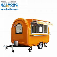 High Quality China Suppliers Towable Food Trailer Stainless Steel Mobile cart 