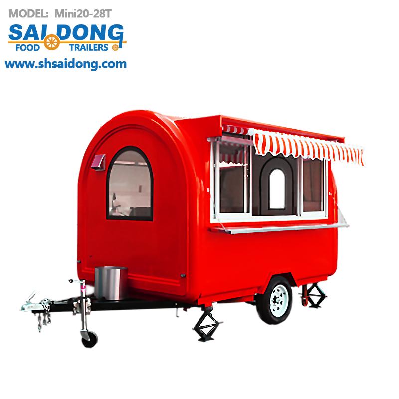 High Quality China Suppliers Towable Food Trailer Stainless Steel Mobile cart  4