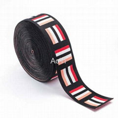 4cm Polyester Spandex Embroidered elastic band