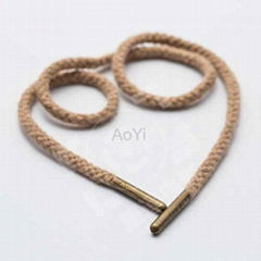 Round Shoelace with Metal bullet tips