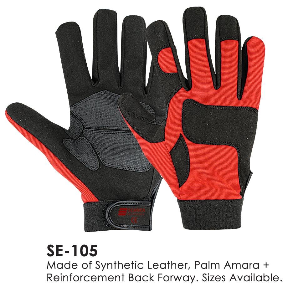 high quality mechanics protection gloves/ Reinforcement palm amara