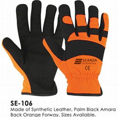 Mechanic high protection synthetic leather/ High quality