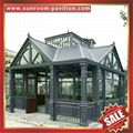 outdoor glass alu aluminum sunroom sun house kits supplier