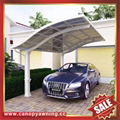 public outdoor park aluminum polycarbonate pc carport car shelter canopy awning