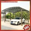 outdoor alu metal polycarbonate aluminum pc carport  vehicle automobile shelter 4