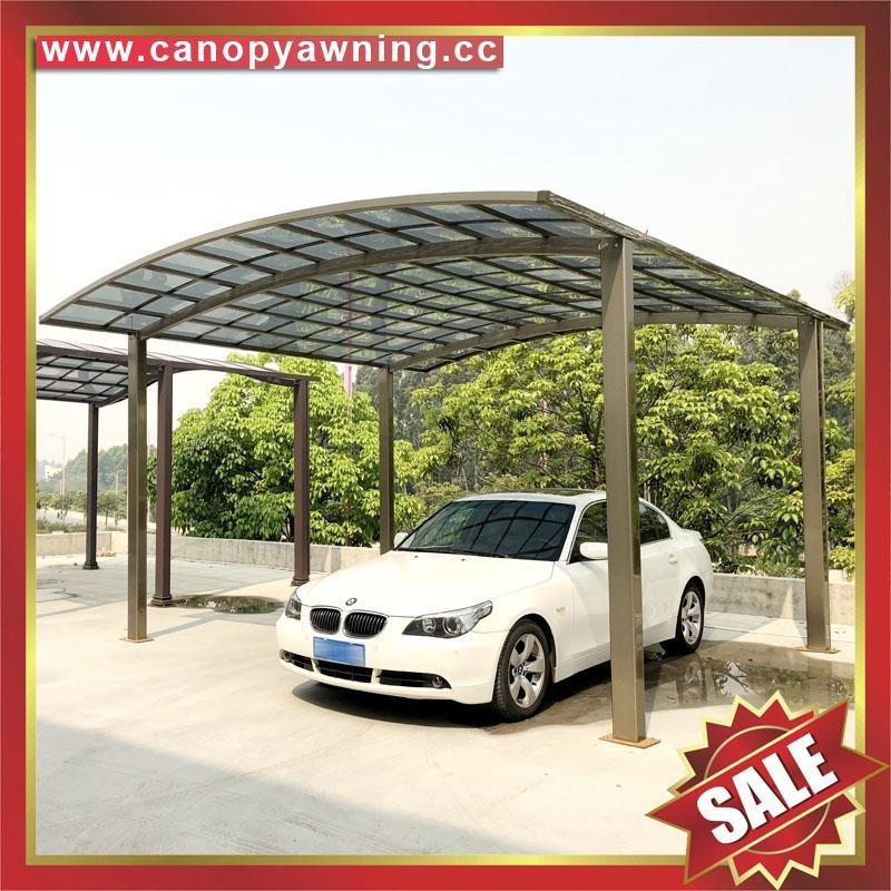 polycarbonate alu aluminum metal outdoor parking carport shelter car port