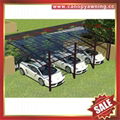 aluminum alloy alu metal pc polycarbonate carport car shelter canopy awning 3